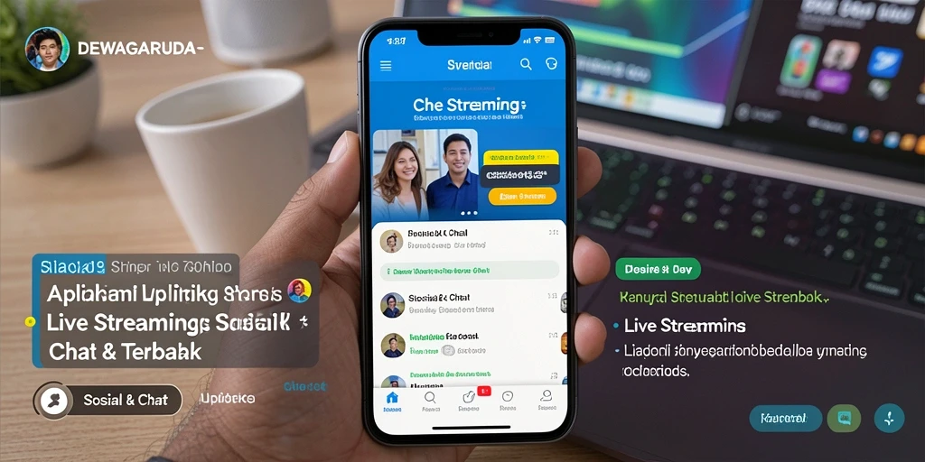 Tampilan antarmuka DEWAGARUDA dengan fitur Live Streaming yang interaktif.