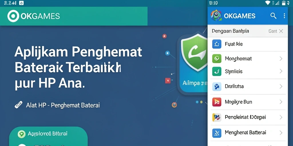 Antarmuka pengguna OKGAMES yang sederhana dan intuitif.