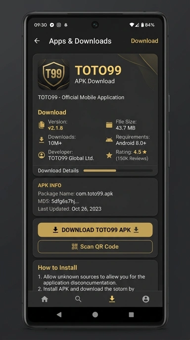 Unduh dan Instal APK toto99 Secara Aman dan Mudah